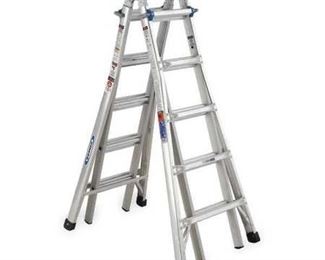 Like new crossover Werner 3 Multipurpose Ladder. Material: Aluminum, Ladder Height: 22 ft., Load Capacity: 300 lb..