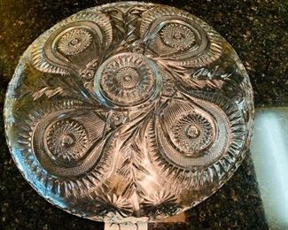 Width: 21 1/2 CUPPED Punch Bowl Underplate
Pinwheel & Stars. Matches large bowl