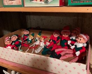 Vintage Elves. Large and small.