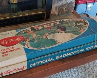 Vintage Sportcraft Official Badminton Set Complete