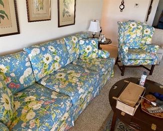 Vintage Greenbrier/aloha Style classic sofa & chair $100