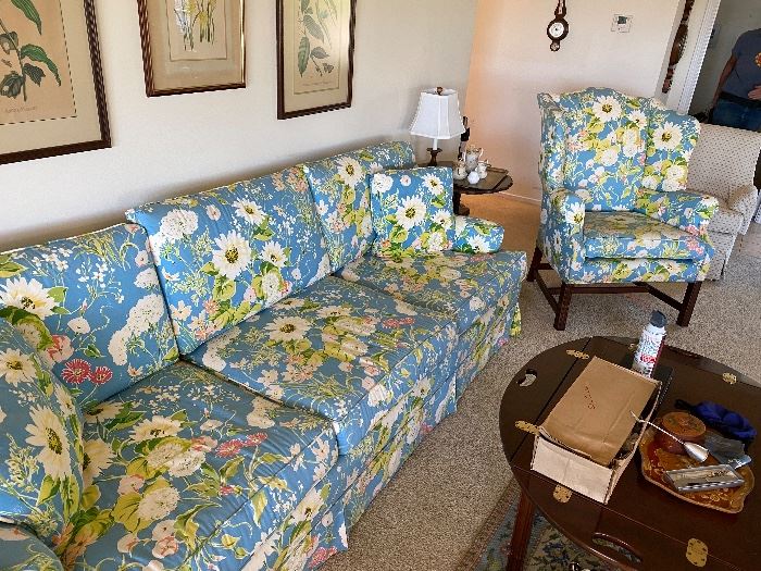 Vintage Greenbrier/aloha Style classic sofa & chair $100