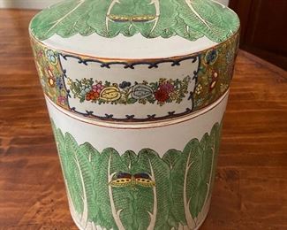 Asian "Cabbage Leaf" Tea Caddy - Canister
