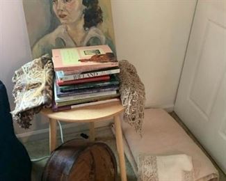 Books, Tablecloths, Bedspread, Painting