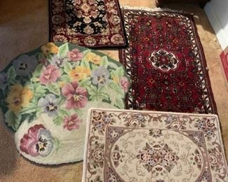 Lot of Four Small Rugs