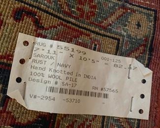 Sarouk 7’11” x 10’5” 100% Wool Rug