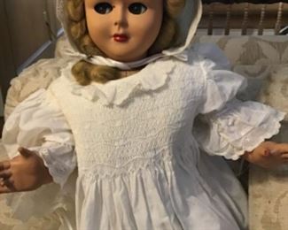 1950’s Ideal Saucy Walker Doll in christening dress