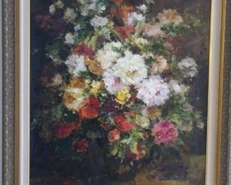Large Oil Painting. Signed.