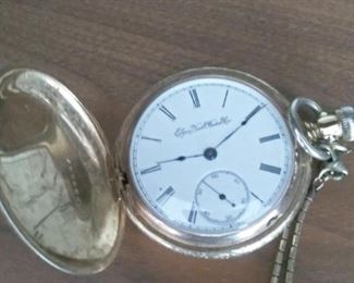 Antique Pocket Watch with Chain