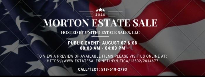 Morton Estate Sale Advertisment
