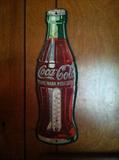 vintage antique coke coca-cola thermometer sign