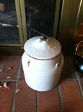 vintage antique milk or other canister jar