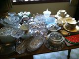 Small sample of dishes and household items