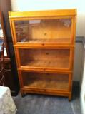 3 stack barrister cabinets / display cases (there is another matching 2 stack as well)