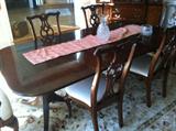 Century Dining Room table (pictured with 1 leaf in, another leaf comes with it).  6 matching chairs also available (non-Century).