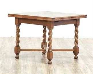 Antique Gothic Revival Barley Twist Dining Table