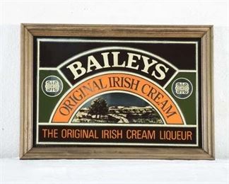 Vintage Baileys Irish Cream Bar Mirror