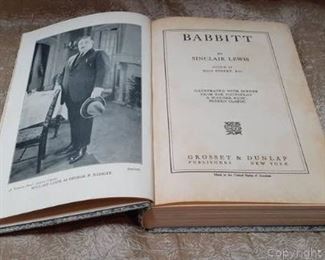 Vintage 1922 Barbbitt Book by Sinclair Leuis