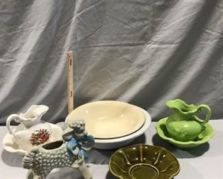 McCoy Stoneware Bowls, Pitchers, and More
