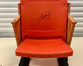Miami Dolphin Stadium Seat signed by Dan Marino
