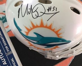 Mike Pouncey #51 signed helmet