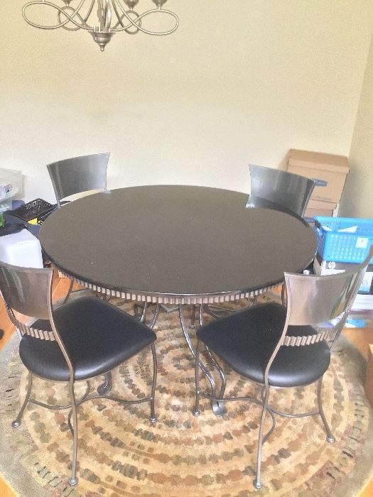 Purchased new for $5,000.  Selling for $1,300 OBO.  Granite top and Leather Chairs.