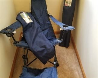2 OZARK TRAIL Folding Lounger with Footrest 