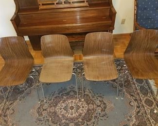 4 Vintage 1960s Pressed Chairs
