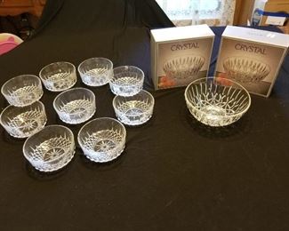 CUT Crystal Glass Bowls 