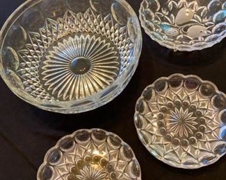 Cut glass bowls 