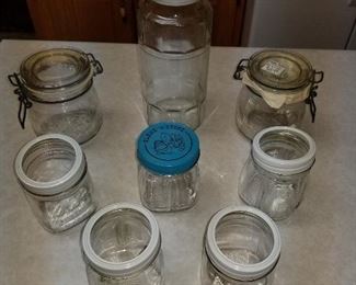 KERR AND HERMETIC Jars PEANUT JAR 