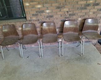 Vintage 1960s Pressed Chairs