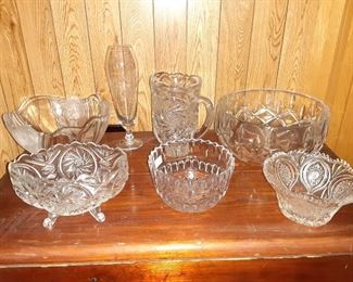 Glassware Bowl Lot 