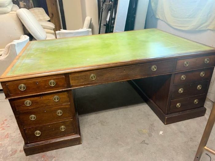 1880 Mahogany Partners Desk. Client purchased this in England for $12,500!