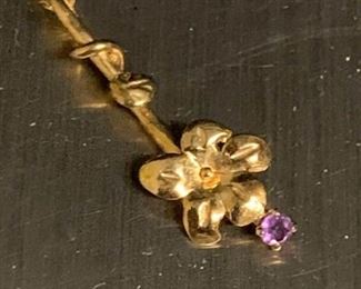 185r 14k Gold Pendant  Chain