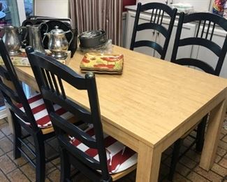 Small kitchen dining table.  