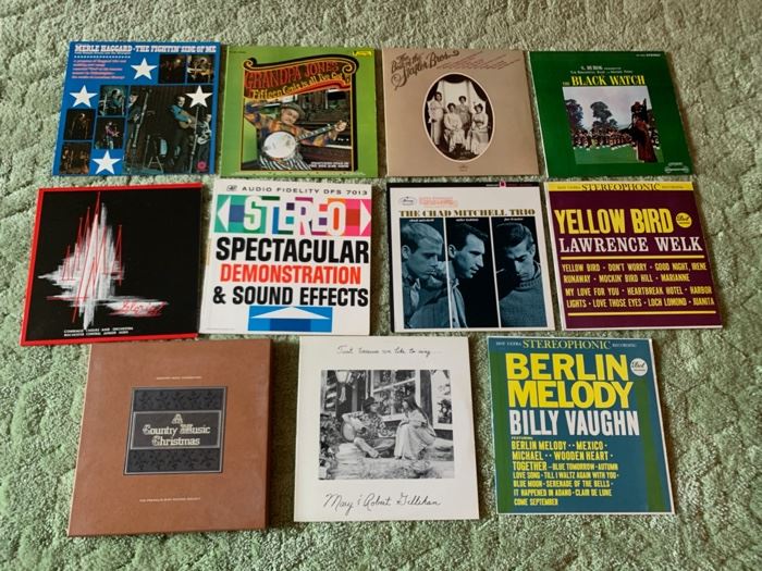 CLEARANCE  !  $6.00 now, was $24.00.........11 Vinyl Albums (L6)