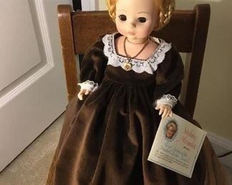 Madam Alexander First Ladies doll “Jane Finley” hostess to President Wm. Henry Harrison.
