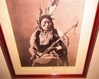 “Blackfoot” Native America Photograph Framed Reproduction $115