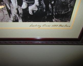 “Looking Glass” Native American Photograph Framed Reproduction $115