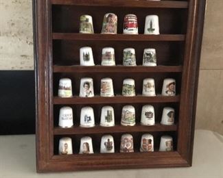 Collection of English thimbles