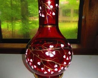 Victorian Enameled Vase $135