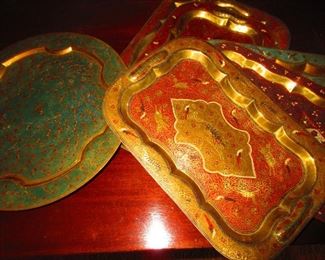 Antique Bronze Trays $10