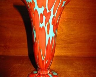 Czech Art Glass Cabinet Vase $15