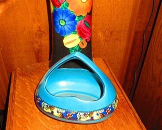 Czech Pottery Vase $20  Basket $24