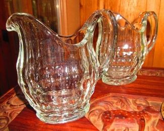 Pair of Molded Jugs $30