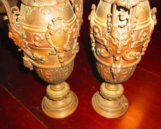 Mid 19th C. Candlestick Vases $150/pair