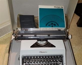 Olympia SM , typewriter,  with case 