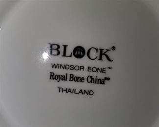 Block, Royal Bone China 