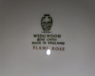 Wedgewood China, Flame Rose